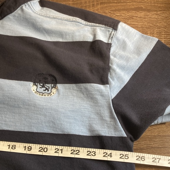 EUC Marithe Francois Girbaud Mens XXL Blue Striped Polo - Picture 8 of 10